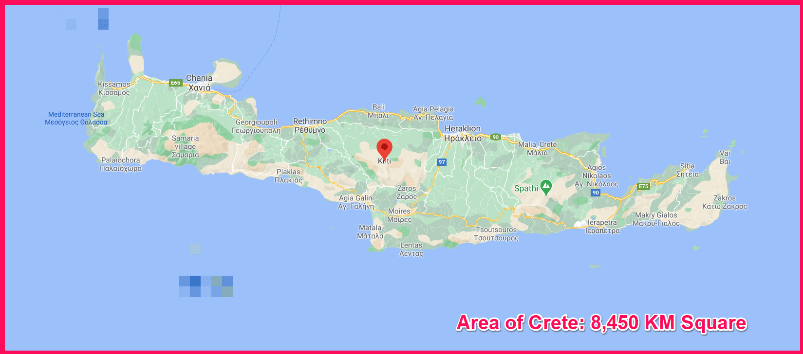 Area of Crete