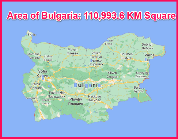 Area of Bulgaria compared to Greece