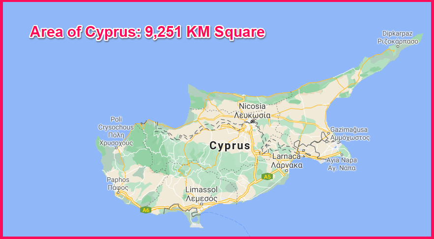 Area of Cyprus Compared to Malta