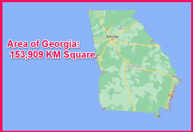 Area of Georgia the US state compared to Greece