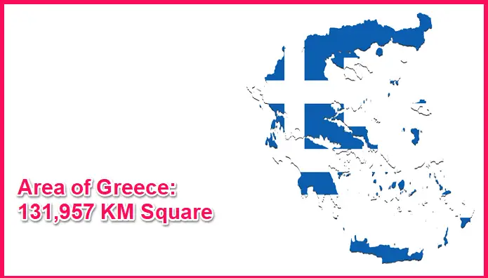 Area of Greece compared to California