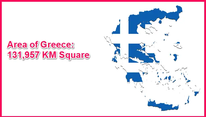 Area of Greece compared to Scotland