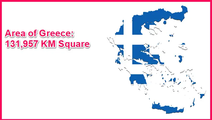 Area of Greece compared to South Korea