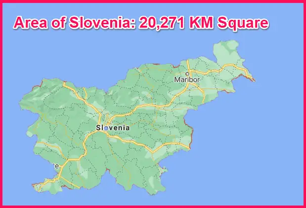 Area of Slovenia compared to Cyprus