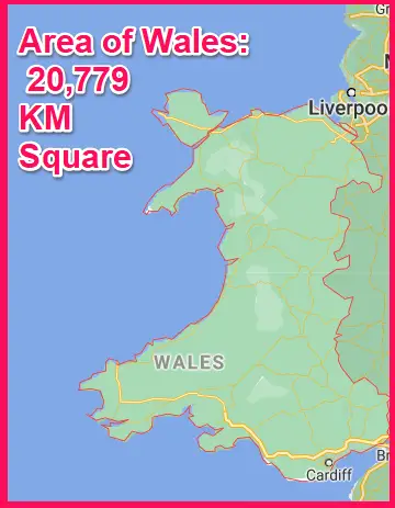 Area of Wales