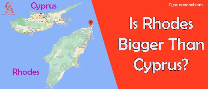 Is Rhodes bigger than Cyprus
