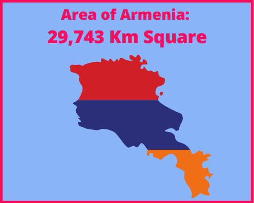 Area of Armenia compared to Greece