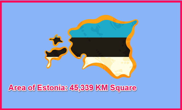 Area of Estonia compared to Poland
