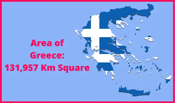 Area of Greece Compared to Armenia