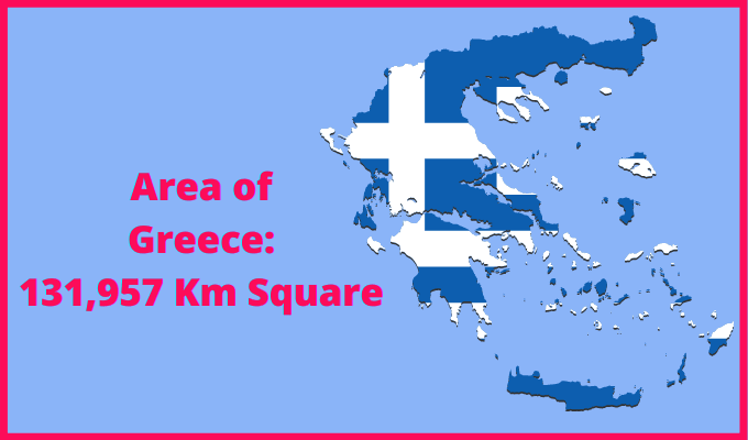 Area of Greece Compared to Jamaica