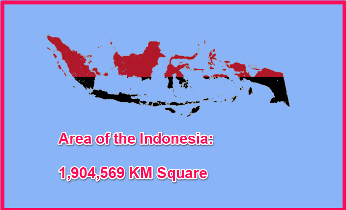 Area of Indonesia compared to Poland