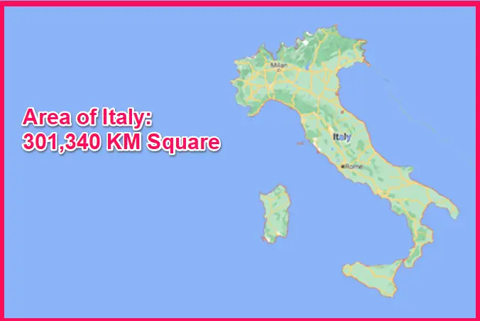 Area of Italy compared to Poland