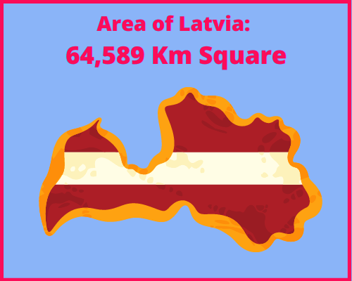 Area of Latvia compared to Cyprus