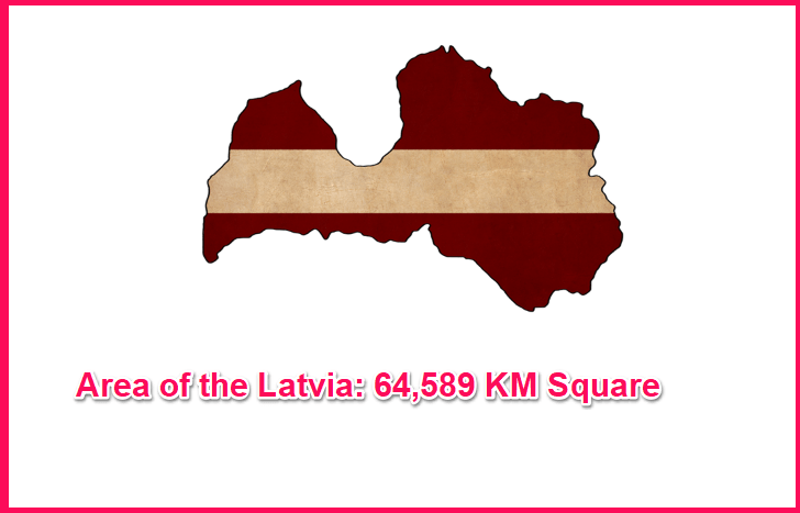 Area of Latvia compared to Poland