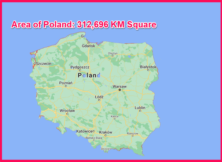 Area of Poland compared to Australia