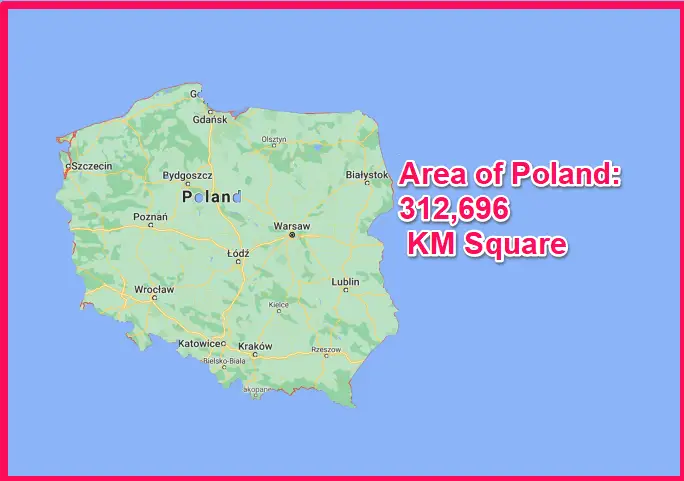Area of Poland compared to Bulgaria