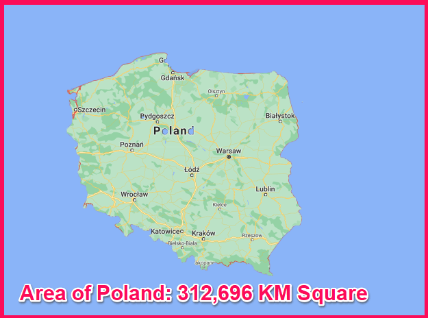 Area of Poland compared to Canada