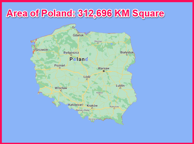 Area of Poland compared to England