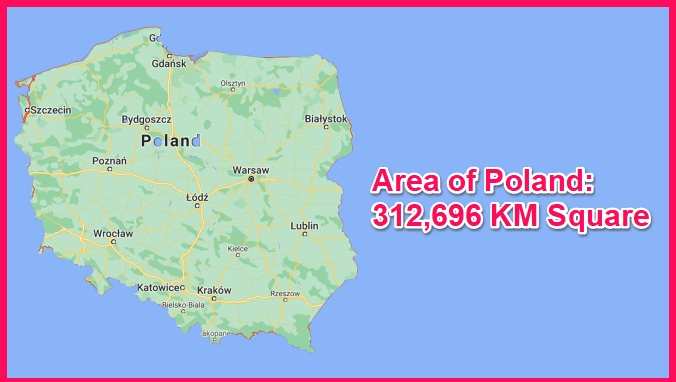 Area of Poland compared to Greece