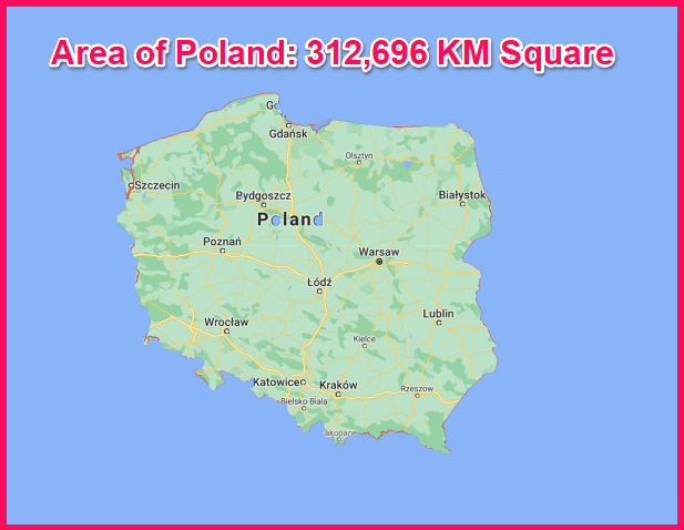 Area of Poland compared to Hungary