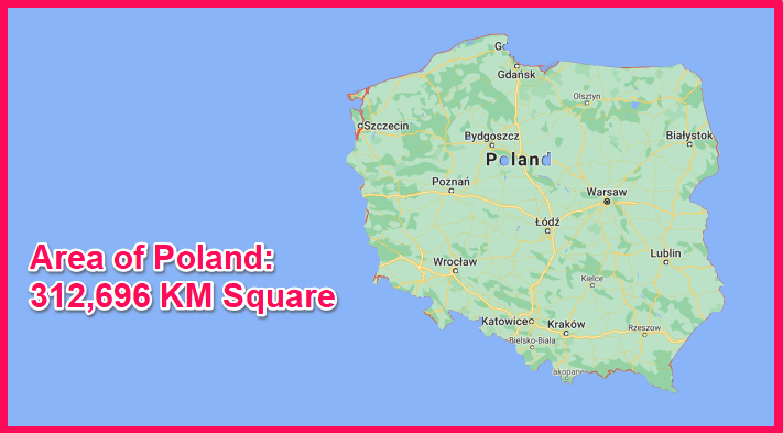 Area of Poland compared to Indonesia
