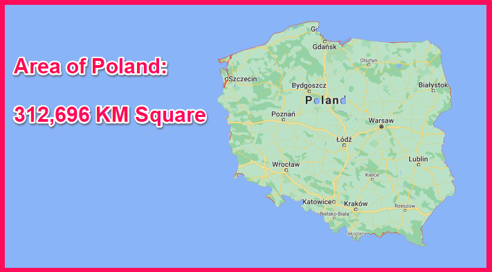 Area of Poland compared to Mozambique