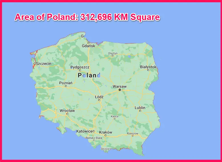 Area of Poland compared to Pakistan