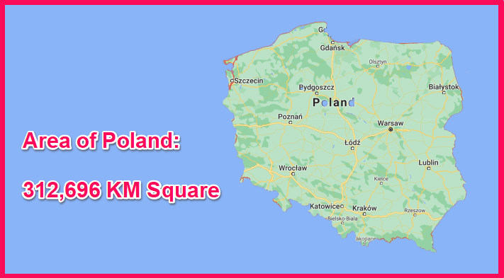 Area of Poland compared to Singapore