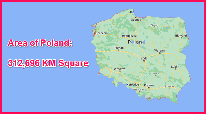 Area of Poland compared to South Africa