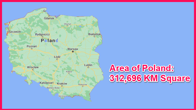 Area of Poland compared to Vietnam
