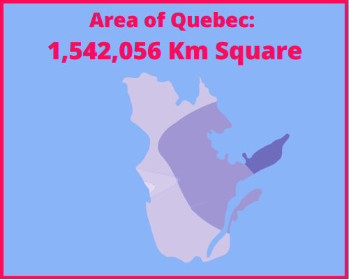 Area of Quebec compared to Greece