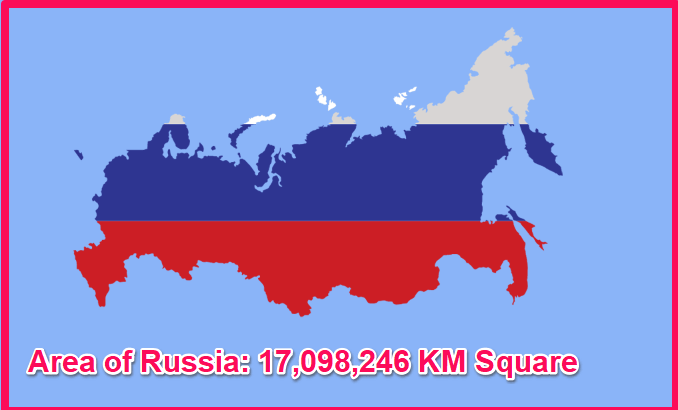 Area of Russia compared to Poland