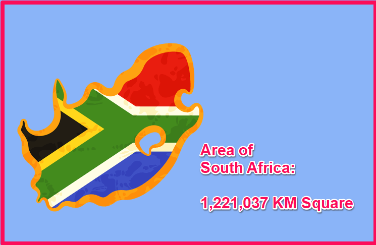 Area of South Africa compared Poland