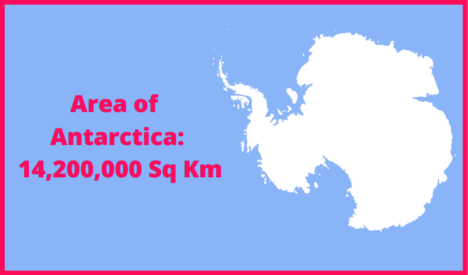 Area of Antarctica compared to Texas