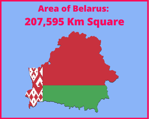 Area of Belarus compared to Portugal