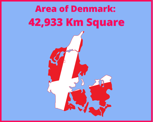 Area of Denmark compared to Portugal
