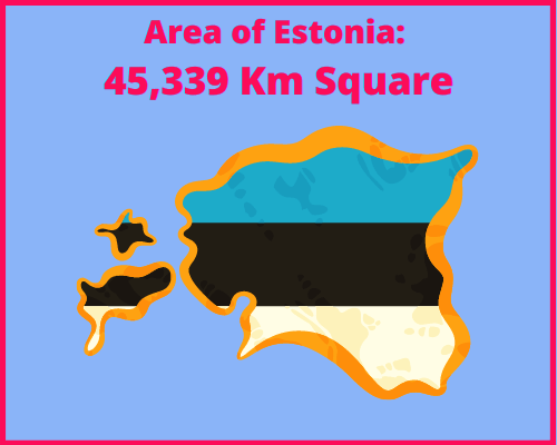 Area of Estonia compared to Portugal