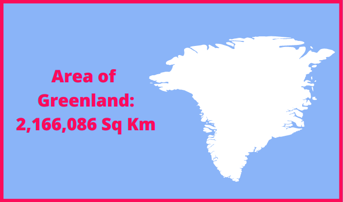 Area of Greenland compared to Texas