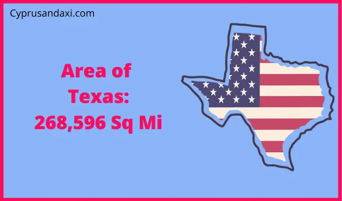 Area of Texas compared to Arizona