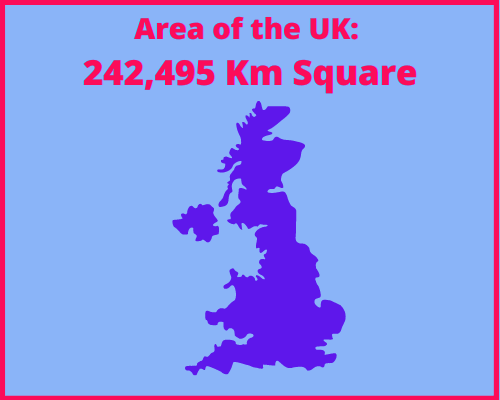 Area of the UK compared to Portugal