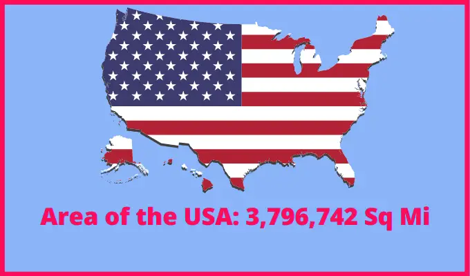 Area of the USA compared to Ethiopia