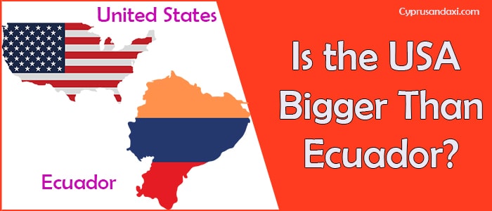 Is the United States of America Bigger Than Ecuador