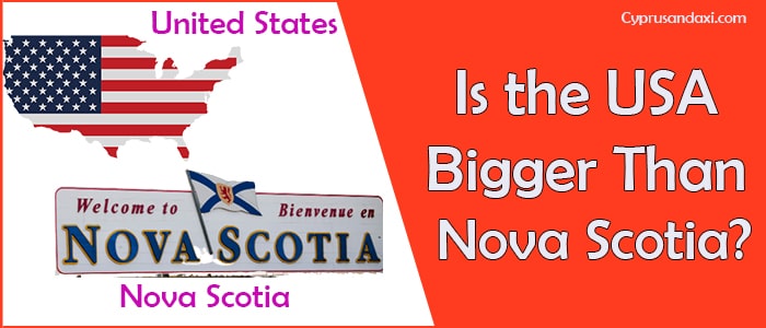 Is the United States of America Bigger Than Nova Scotia