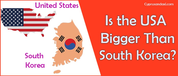 Is the United States of America Bigger Than South Korea