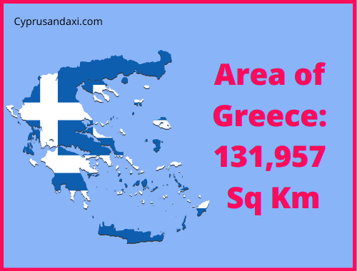 Area of Greece compared to Sicily