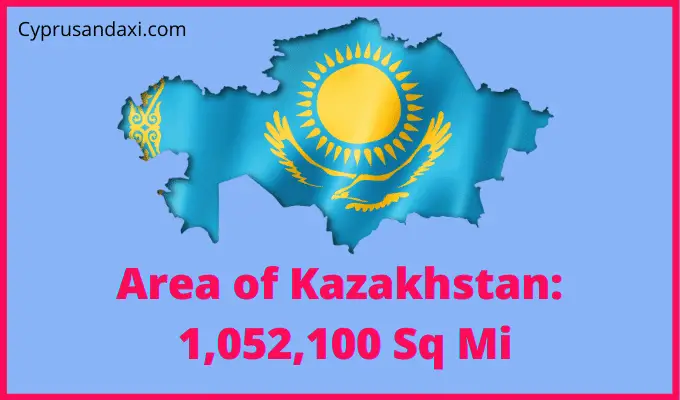 Area of Kazakhstan compared to Texas