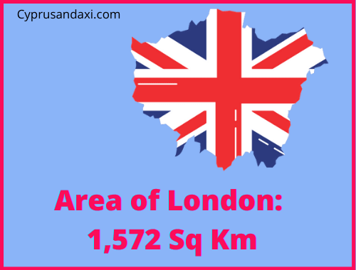 Area of London compared to Corfu
