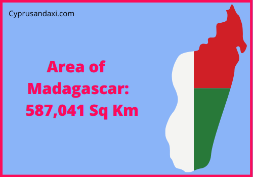 Area of Madagascar compared to Texas