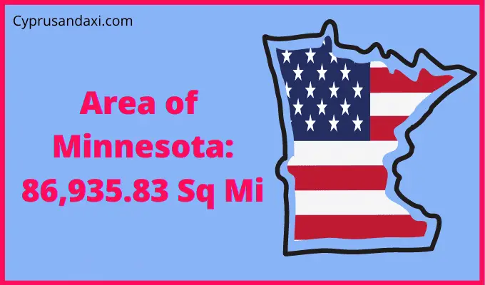 Area of Minnesota compared to Texas