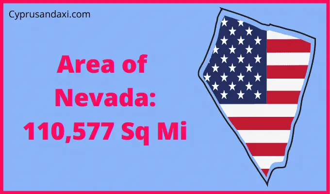 Area of Nevada compared to Texas